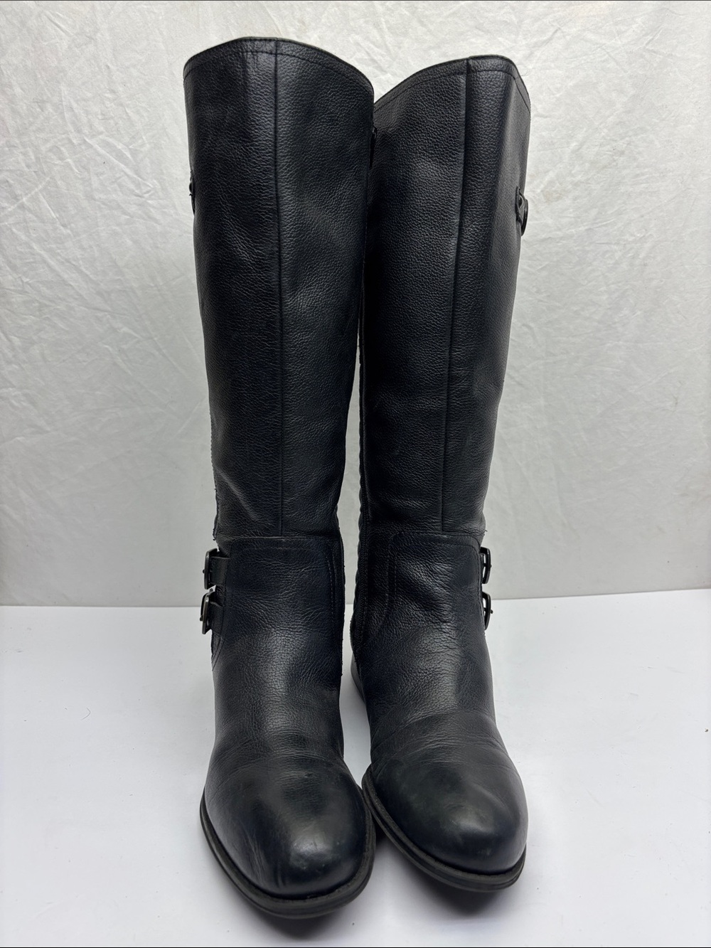 Naturalizer Classic Tall Black Leather Riding Boots, SZ 9 M